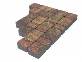  Тротуарная плитка Stellard Старый город 40 мм Закат: внешний вид