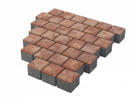  Тротуарная плитка Stellard Квадрат 100х100х60 мм Санрайз: внешний вид