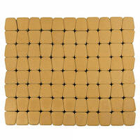  Тротуарная плитка Braer Классико круговая 60 мм. Медовый: внешний вид